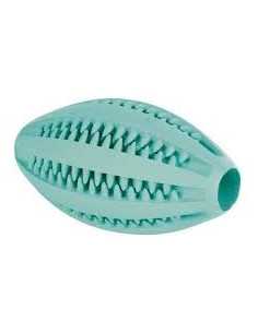 Brinquedo Trixie p/ cão Bola Rugby c/ Menta Denta Fun - 11Cm