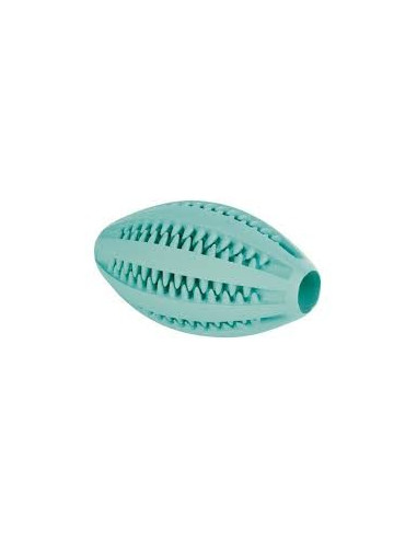 Brinquedo Trixie p/ cão Bola Rugby c/ Menta Denta Fun - 11Cm