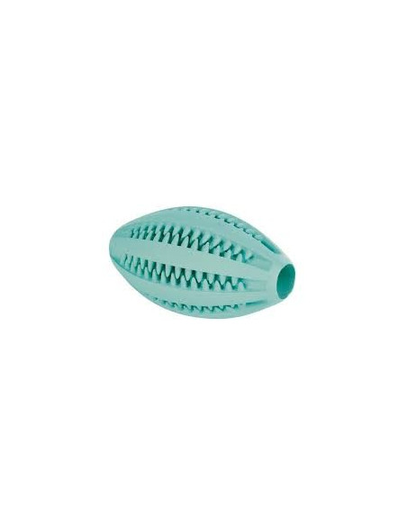 Brinquedo Trixie p/ cão Bola Rugby c/ Menta Denta Fun - 11Cm