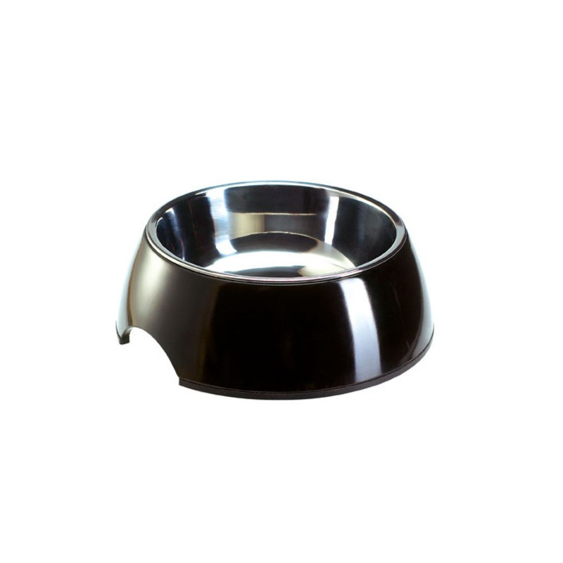 Alimentador/Bebedouro Hunter Melamina/Inox Preto - XL (1400ml)