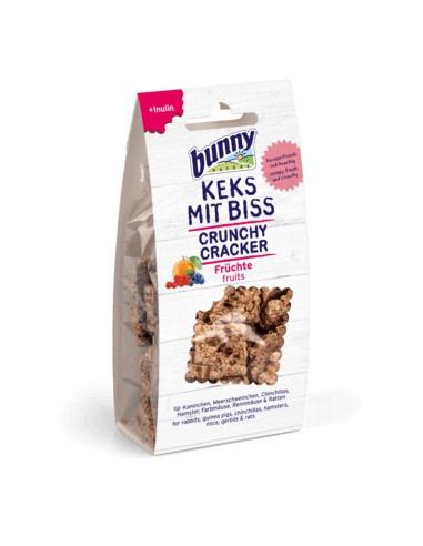Bunny Nature Snacks Crocantes Frutas Variadas p/ Coelhos/Roedores 50gr.
