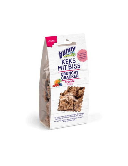 Bunny Nature Snacks Crocantes Frutas Variadas p/ Coelhos/Roedores 50gr.