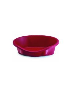 Cama Imac Plástico Oval p/ Cão Vermelha Tamanho S (65 x 47 x 22 cm)