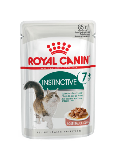 Royal Canin Gatos Instinctive +7 Húmidos Saquetas 85gr x 12 uni.