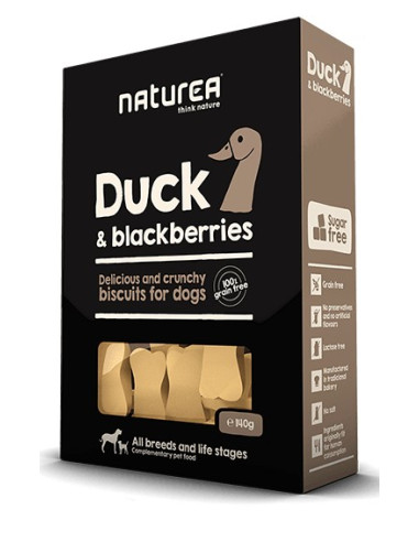 Naturea Snacks p/Cão Pato e Amoras 230G
