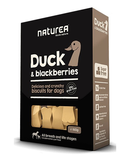 Naturea Snacks p/Cão Pato e Amoras 230G