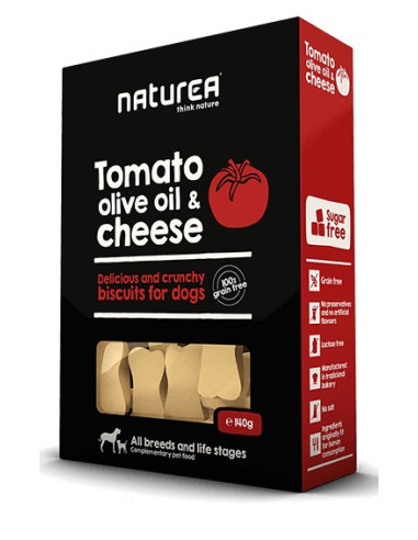 Naturea Snacks p/Cão Tomate, Azeite e Queijo 230G