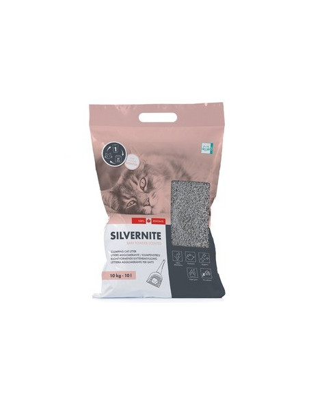 Areia Bentonita Aglomerante para Gatos Com Talco 10Kg