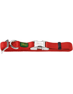 Coleira Hunter Vario Basic Alu-Strong Vermelha XL ( 45-65cm )