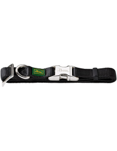 Coleira Hunter Vario Basic Alu-Strong Preta L ( 40-55cm )