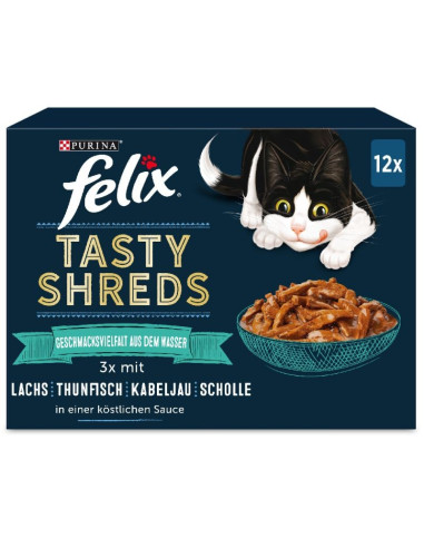 Purina Gatos Húmidos Felix Fantastic Duo 12x100gr