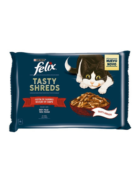 Purina Gatos Húmidos Felix Fantastic Duo 12x100gr