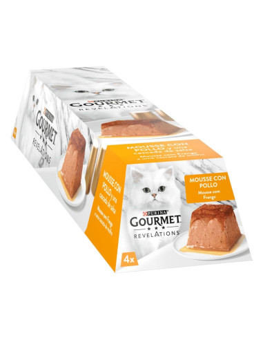 GOURMET Revelations Mousse com Frango e cascata de molho Frango 4x57gr