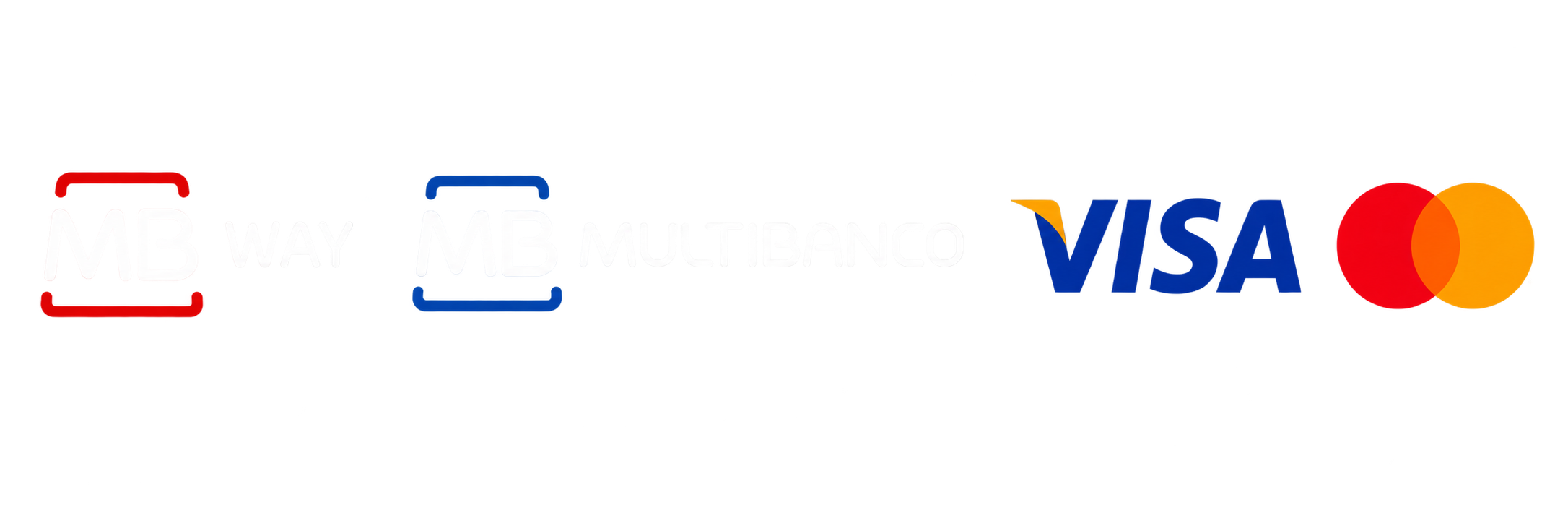 MB WAY, MB MULTIBANCO, Visa e Mastercard